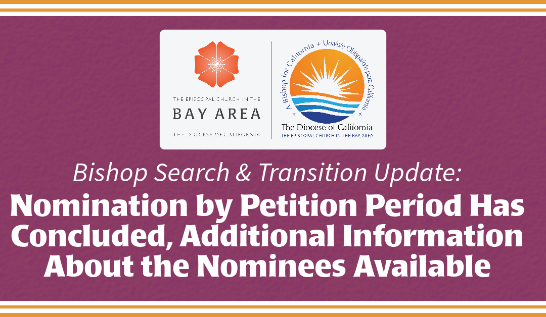 Bishop Search & Transition Update: Nomination by Petition Period Has Concluded, Additional Information About the Nominees Available